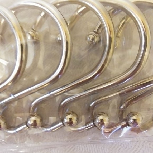 Silver Shower/Curtain hooks/rings - Picture 2 of 4